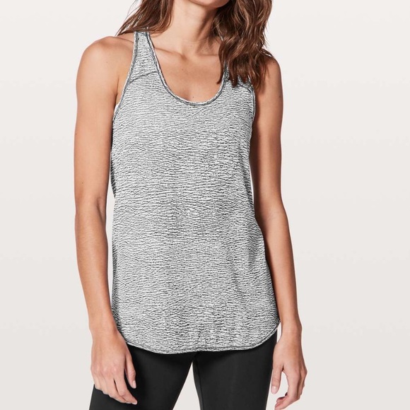 lululemon athletica Other - < Lululemon Essential Tank Top Gray & White >